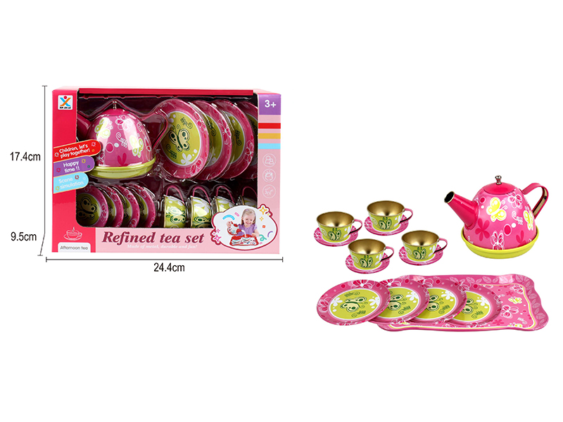 Tinplate Butterfly Tea Set
