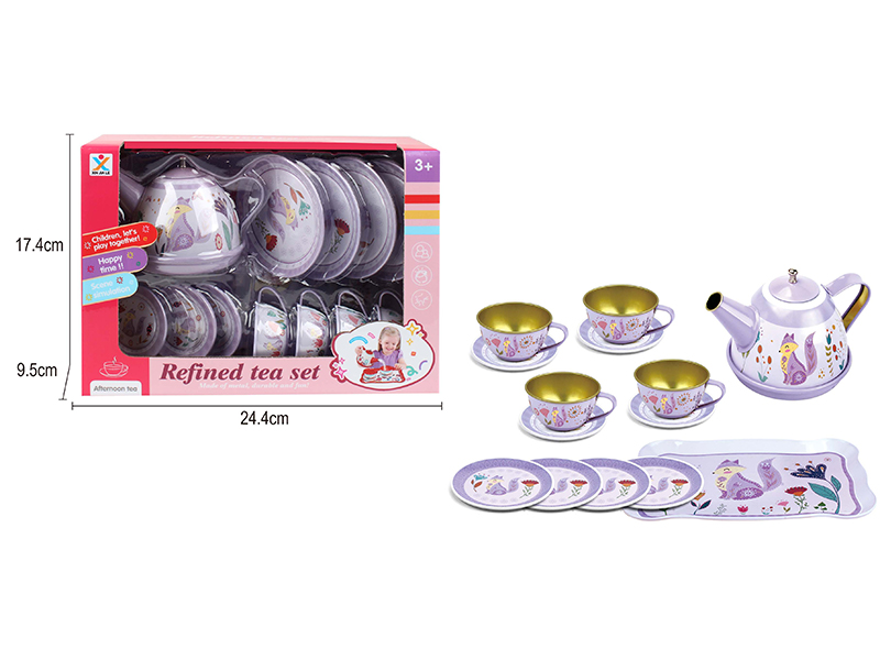 Tinplate Fox Tea Set