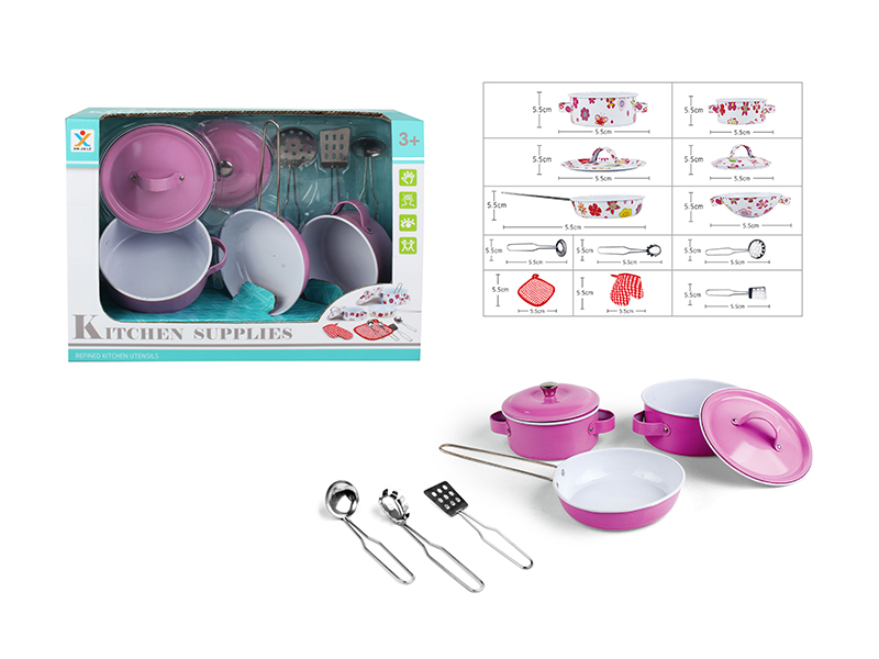 Stainless Steel Tableware Toys (Paint Baking)