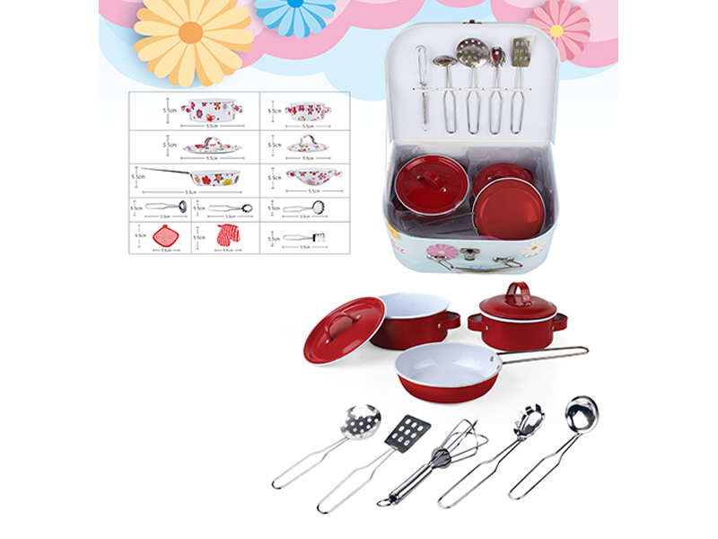 Stainless Steel Tableware Toys (Baked Flowers)
