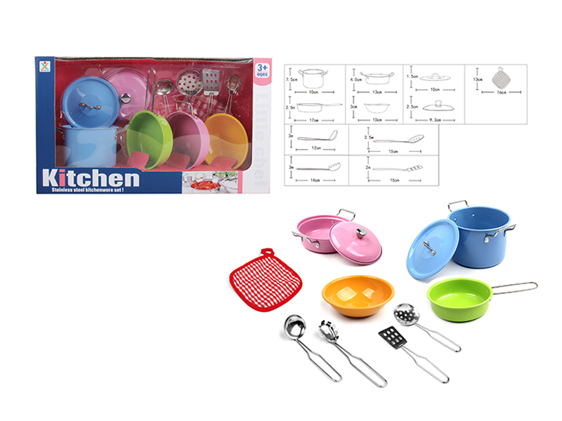 Stainless Steel Tableware Toys (Paint Baking)