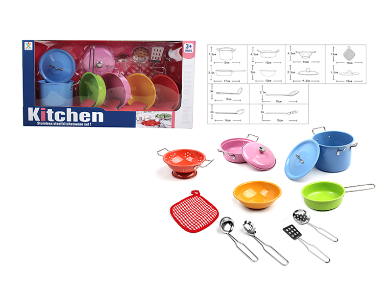 Stainless Steel Tableware Toys (Paint Baking)