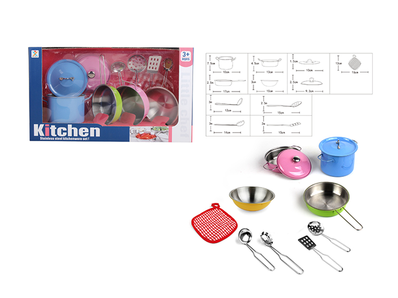 Stainless Steel Tableware Toys (Paint Baking)