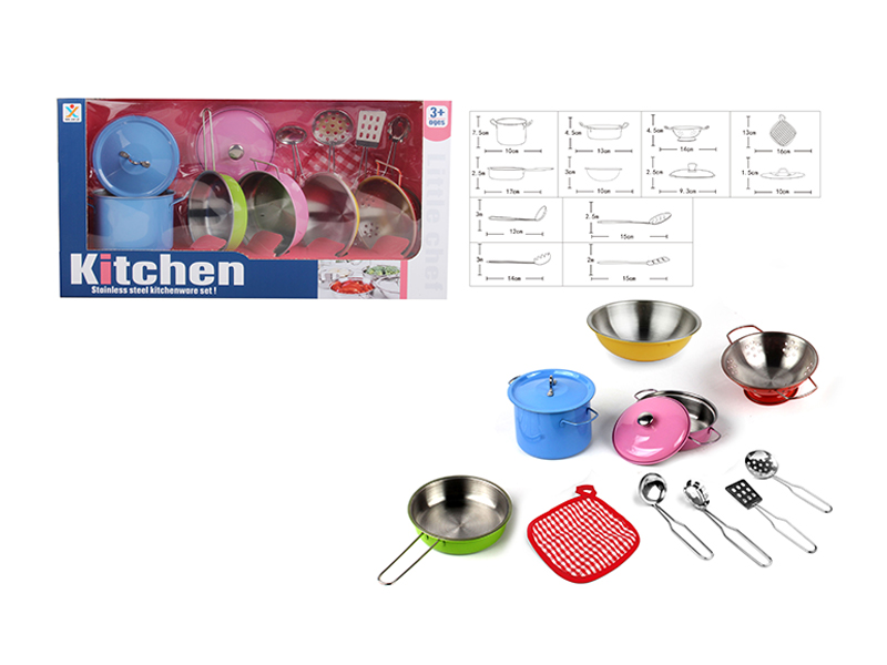 Stainless Steel Tableware Toys (Paint Baking)