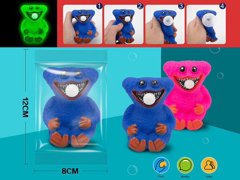 Glow-In-The-Dark Bubble-Blowing Poppy Doll