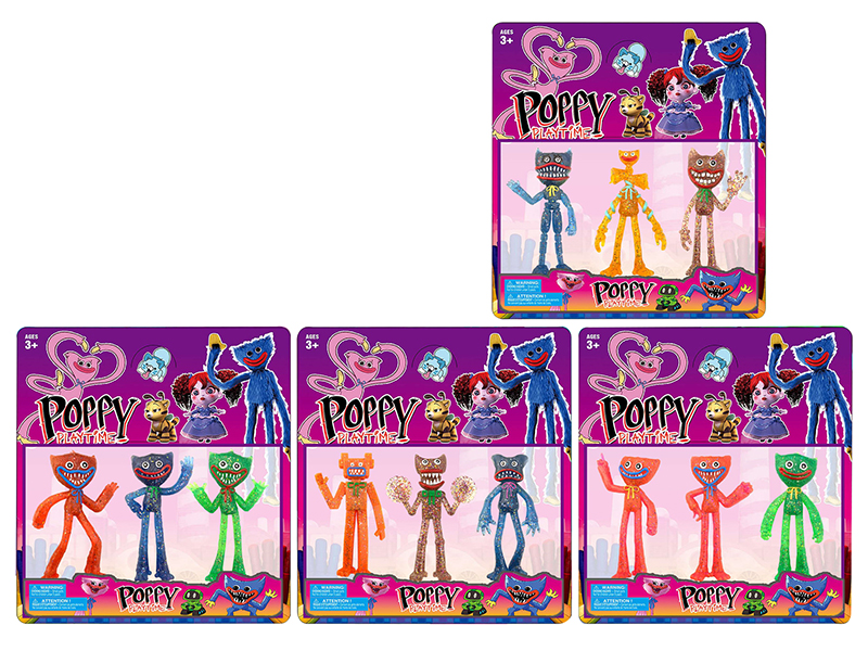 11.5cm Poppy Playtime Doll 3pcs(Pearlescent Version)
