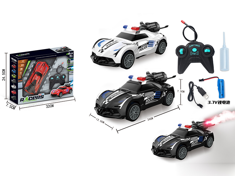 1:20 5CH Remote Control Spray Police Car