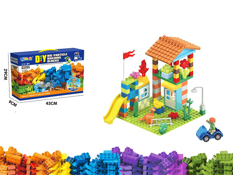 120PCS Villa Amusement Park Building Blocks +1 Base Plates