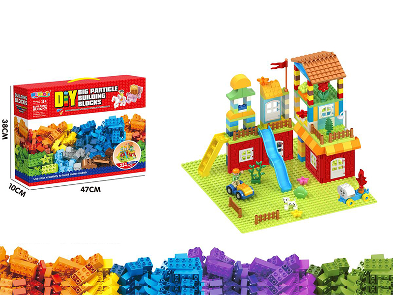 234PCS Villa Amusement Park Building Blocks +4 Base Plates
