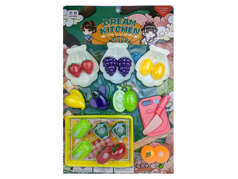 Cutable Fruit Tableware Toys