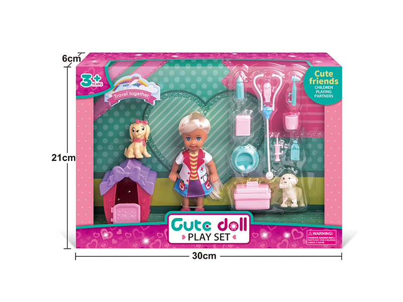 4.5 Inch Doctor Doll Pet Stethoscope Set