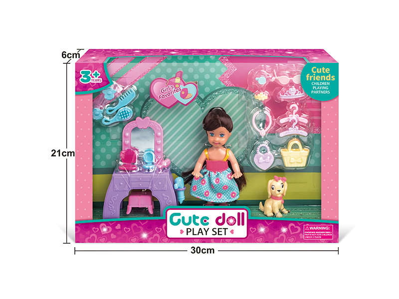 4.5 Inch Doll Dresser Set