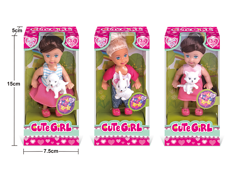 4.5 Inch Doll With Pet