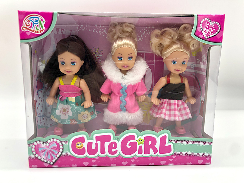 3PCS 4.5 inch dolls