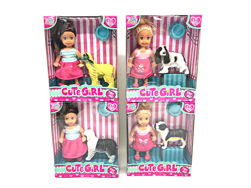 4.5 Inch Doll With Dog
