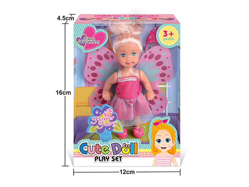 4.5 Inch Doll Flower Fairy Suit