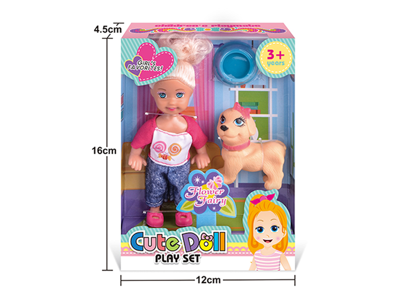 4.5 Inch Doll With Dog
