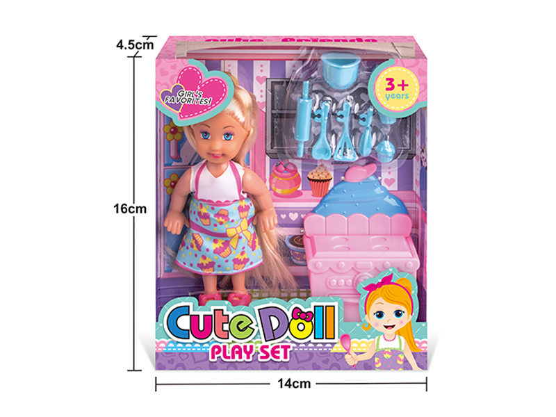 4.5 Inch Doll Tool Set With Baking Table