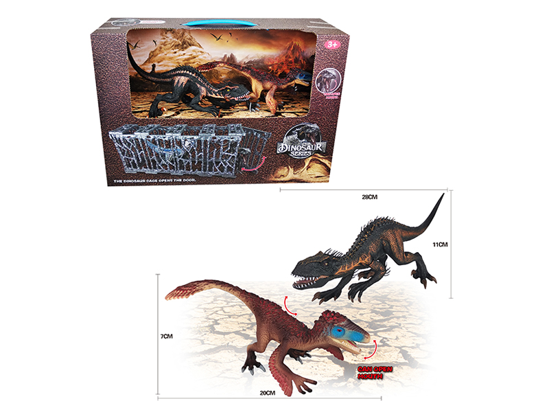 Solid Dinosaur (Raptor, Tyrannosaurus)