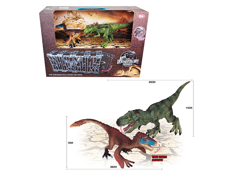 Solid Dinosaur (Raptor, Tyrannosaurus Rex)