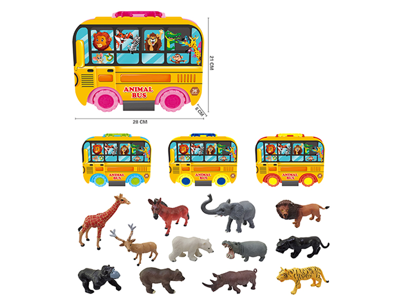 Cart Animal Toy Set