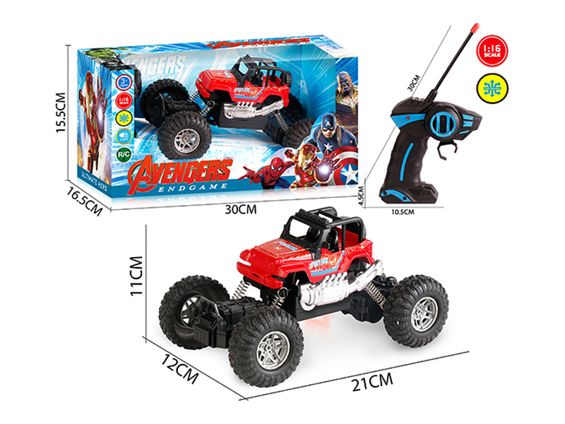 1:18 4CH R/C Spider Man Car Climbing Car With Light