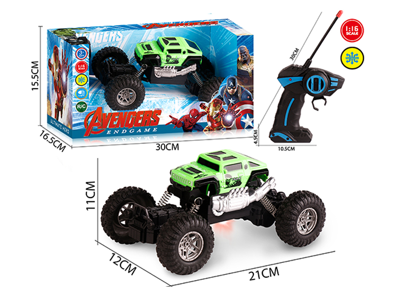 1:18 4CH R/C Hulk Climbing Car With Light