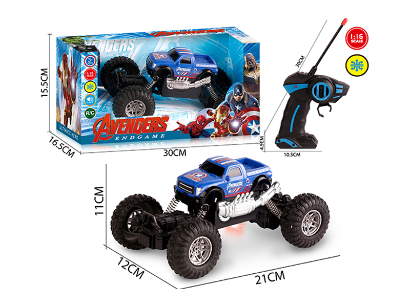 1:18 4CH R/C American Captain Car Climbing Car With Light