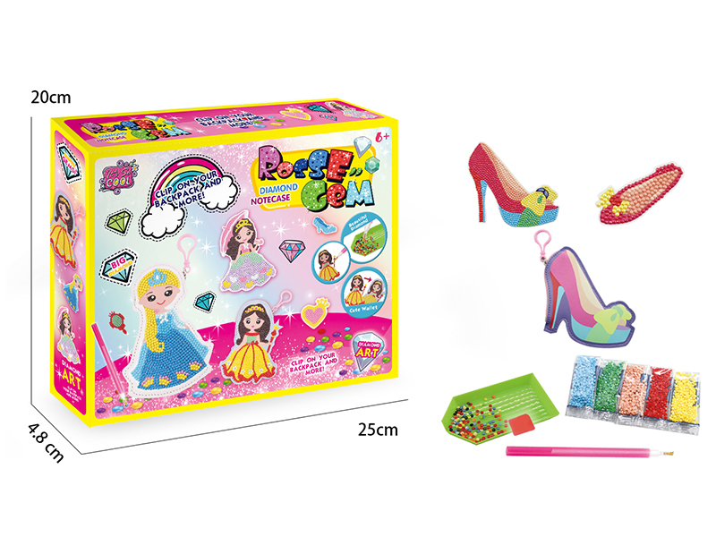 Diy Dot Drill Toy High Heel Wallet