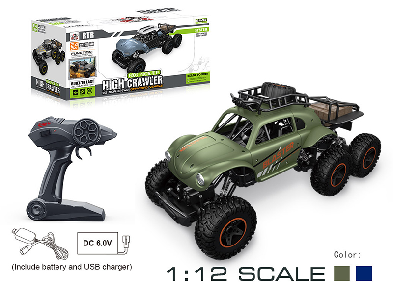 2.4G Remote Control 1:12 Six-Wheel Cross Country Car