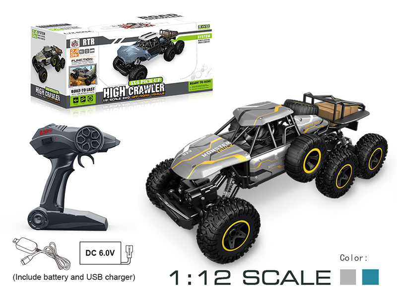 2.4G Remote Control 1:12 Six-Wheel Cross Country Car