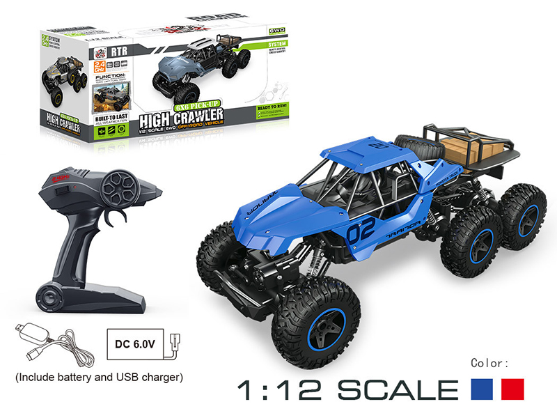 2.4G Remote Control 1:12 Six-Wheel Cross Country Car