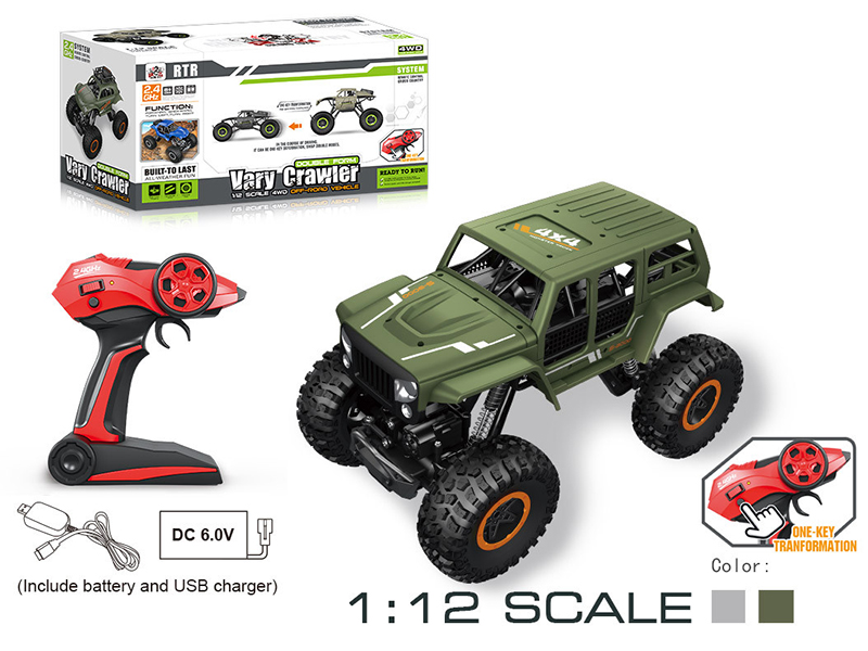 2.4G Remote Control 1:12 Dual Mode Lift Climbing Cross Country Car