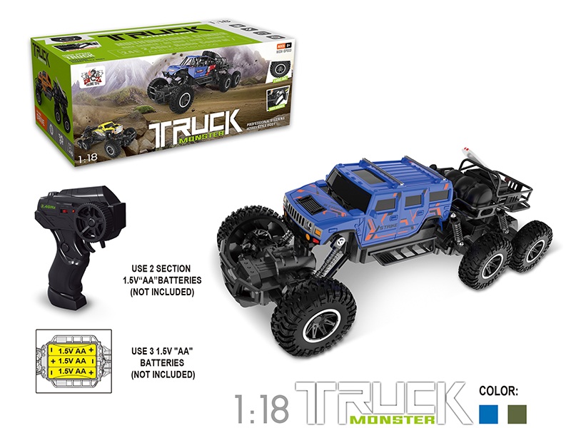 2.4G Remote Control 1:18 Six-Wheeled 4WD Climbing Car