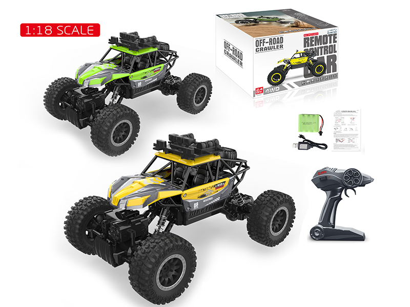 2.4G Remote Control 1:18 Four-Wheel Drive Climbing Cross Country Car
