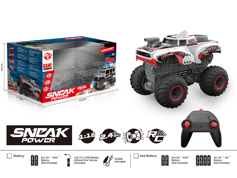 2.4G Remote Control 1:16 Big Wheel Cross Country Car(Included Battery)