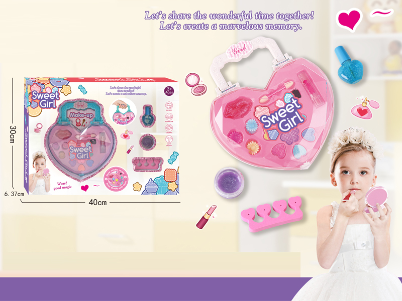 Heart Shaped Mermaid Makeup Box