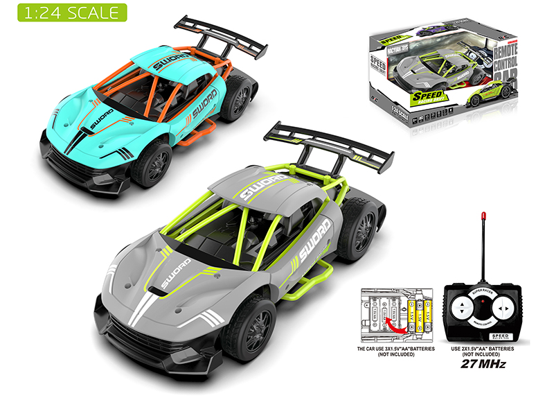 27MHz Remote Control 1:24 Sports Car