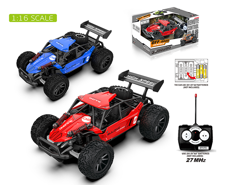 27MHz Remote Control 1:16 Cross Country Car