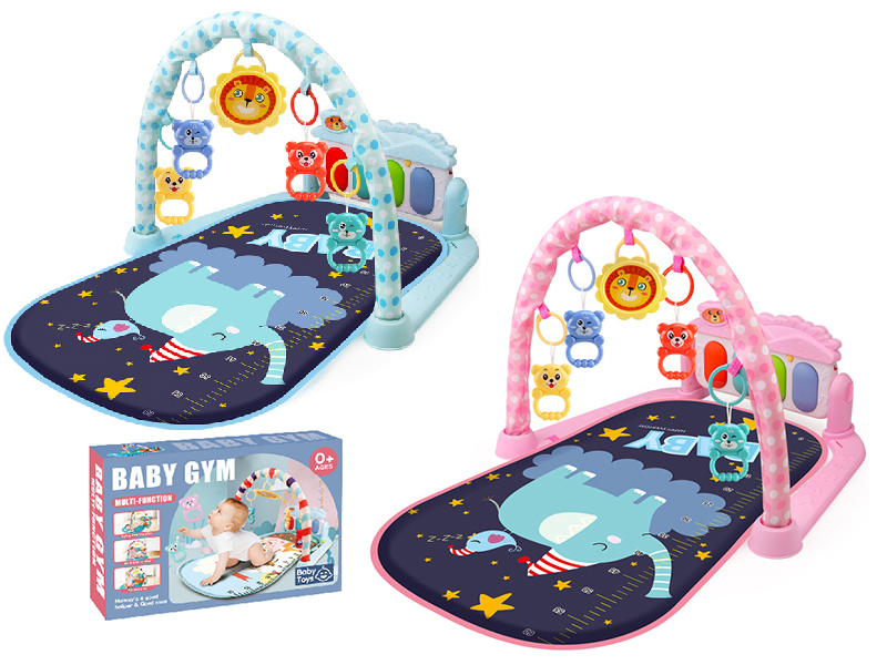 Pink/Pink Blue Pedal Piano Fitness Blanket