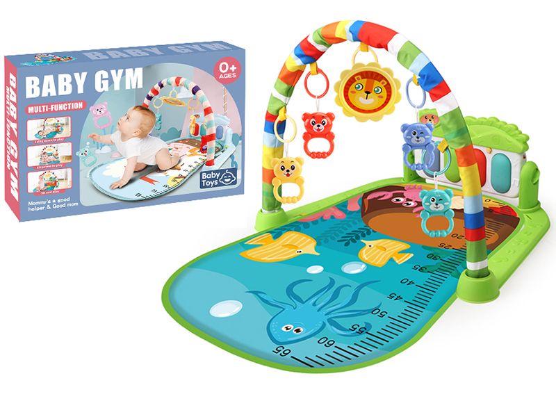 Green Pedal Piano Fitness Blanket