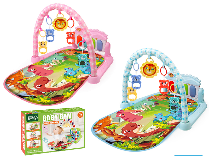 Pink/Pink Blue Pedal Piano Fitness Blanket