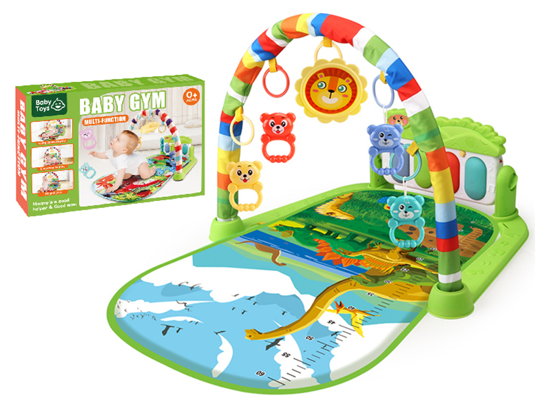 Green Pedal Piano Fitness Blanket