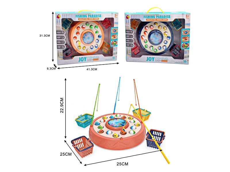 Spinning Music Fishing Toy
