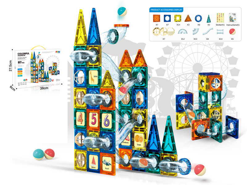 97PCS Magnetic Duct Building Block