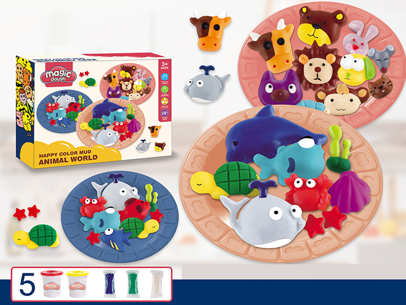 Animal World Colored Mud