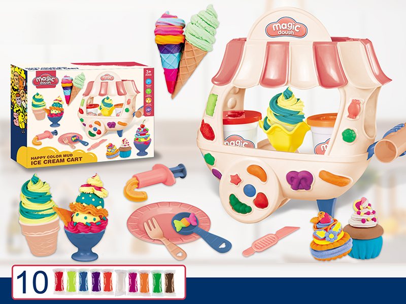 Ice Cream Truck Colored Mud Set