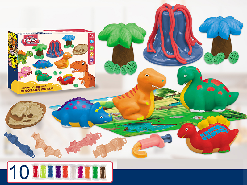 Dinosaur Colored Mud Set