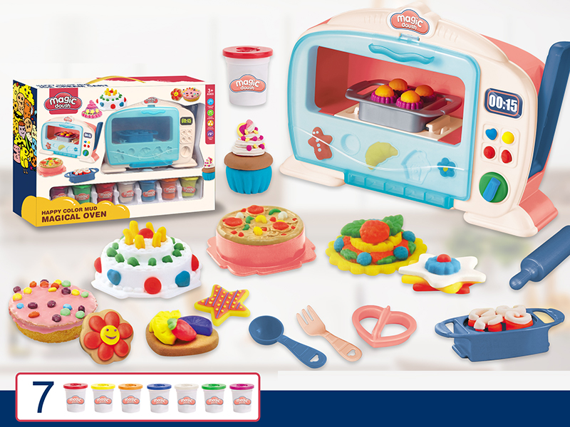 Microwave Oven Colored Mud Set