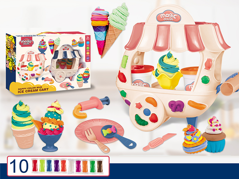 Ice Cream Truck Colored Mud Set